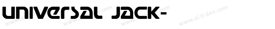 Universal Jack字体转换